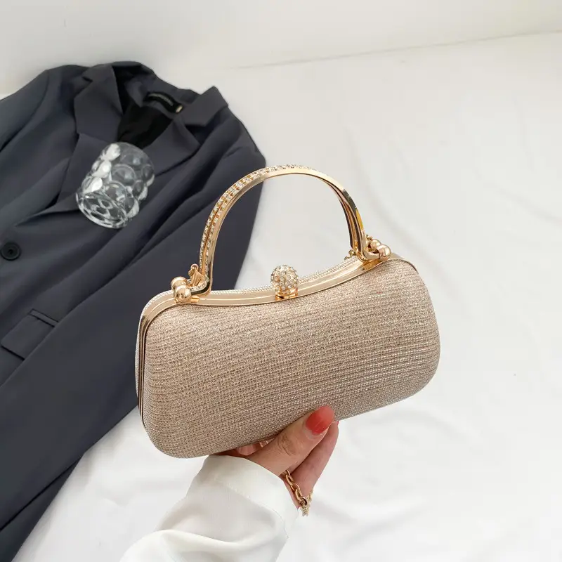 Women's Black Sparkle Shoulder Bag 2024 Spring Summer - Image 4