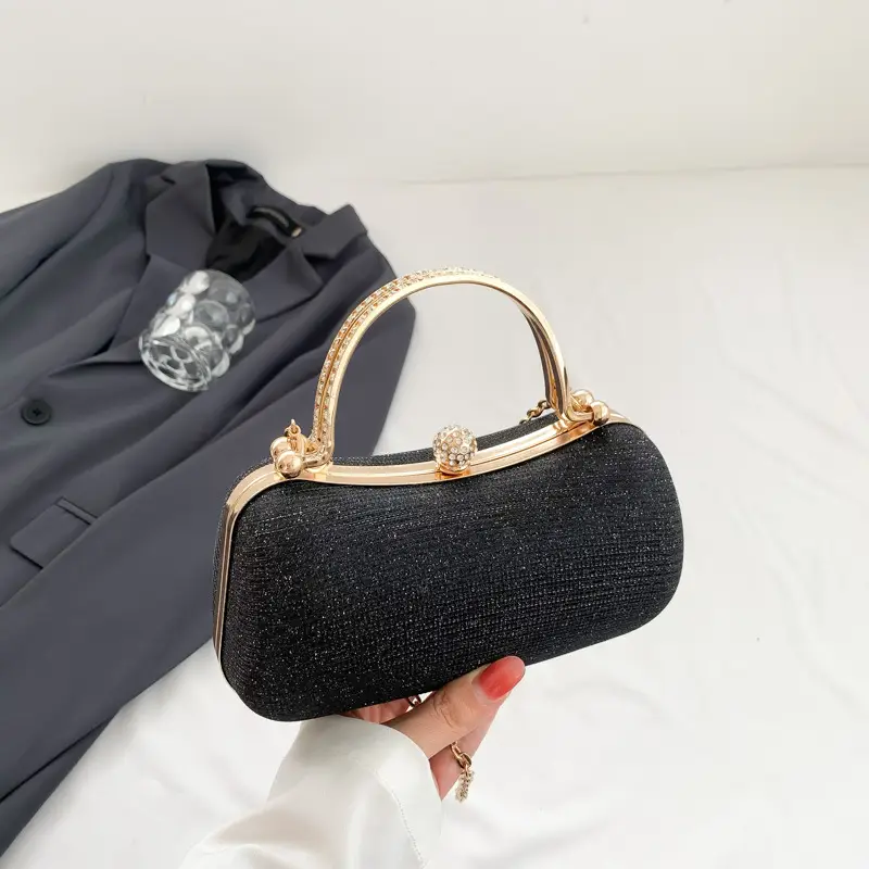Women's Black Sparkle Shoulder Bag 2024 Spring Summer - Image 6