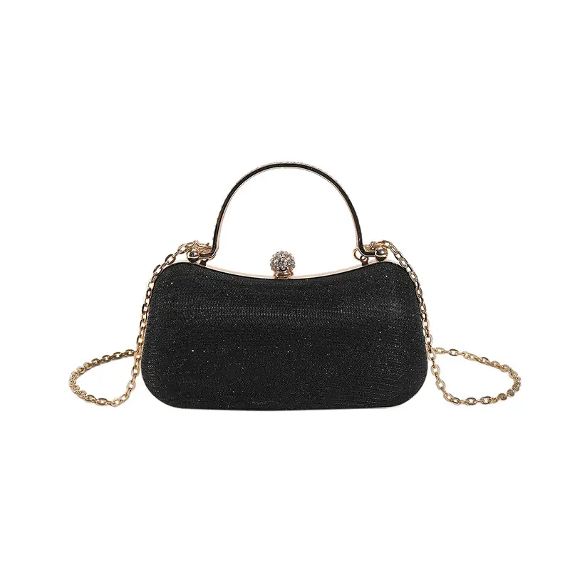 Women's Black Sparkle Shoulder Bag 2024 Spring Summer - Image 8