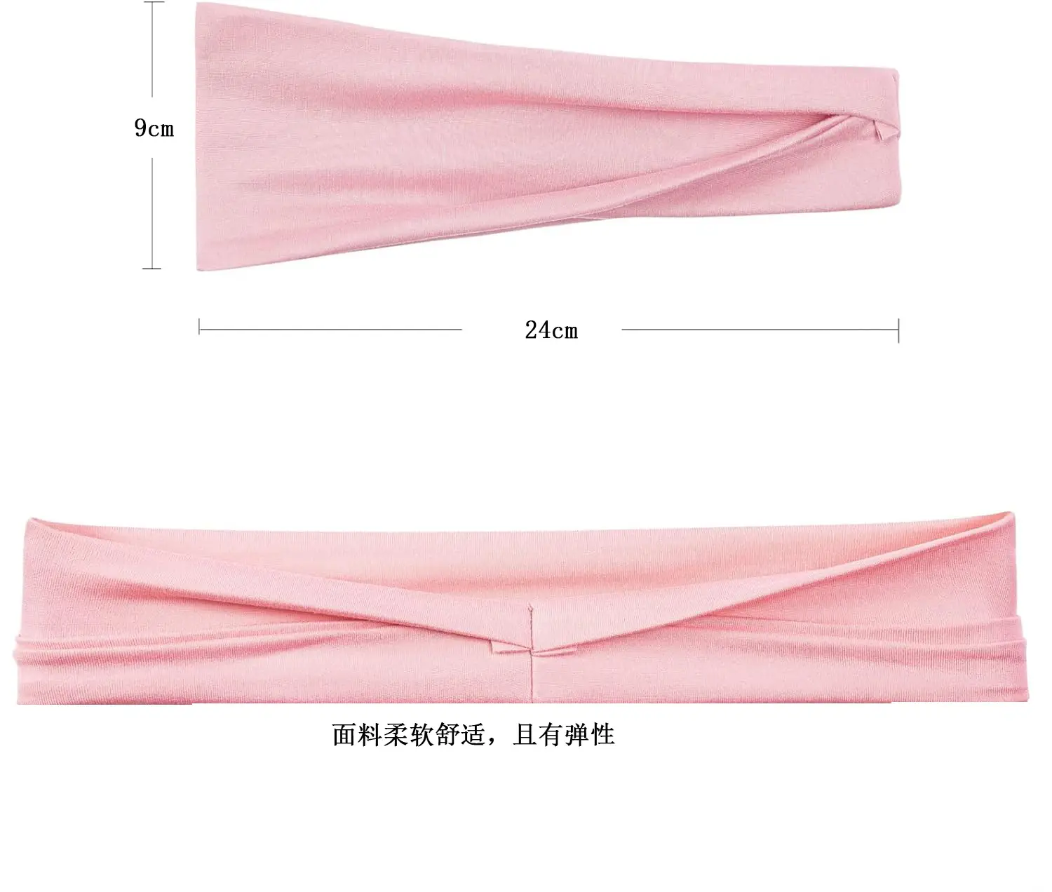 Green Yoga Headband for Women, Sweat-Resistant, Breathable, Elastic Fit — feature 2
