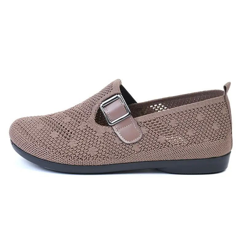 Old Beijing Cloth Shoes Women's New Summer Hollow Mesh Breathable Mother Shoes Non-slip Soft Sole Slip-on Flat Single Shoes - Image 7