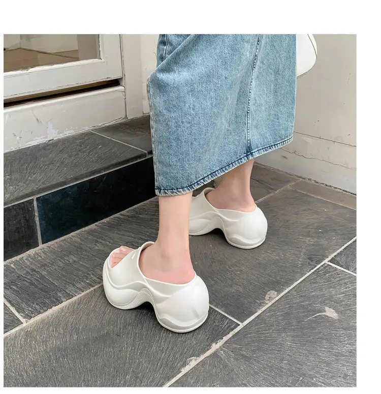 Thick-Soled Slippers for Women, European and American Style, Trendy Eva Soft-Soled, Internet Celebrity Style, High-Heeled, One-Strap Sandals, Cross-Border Comfortable — feature 13