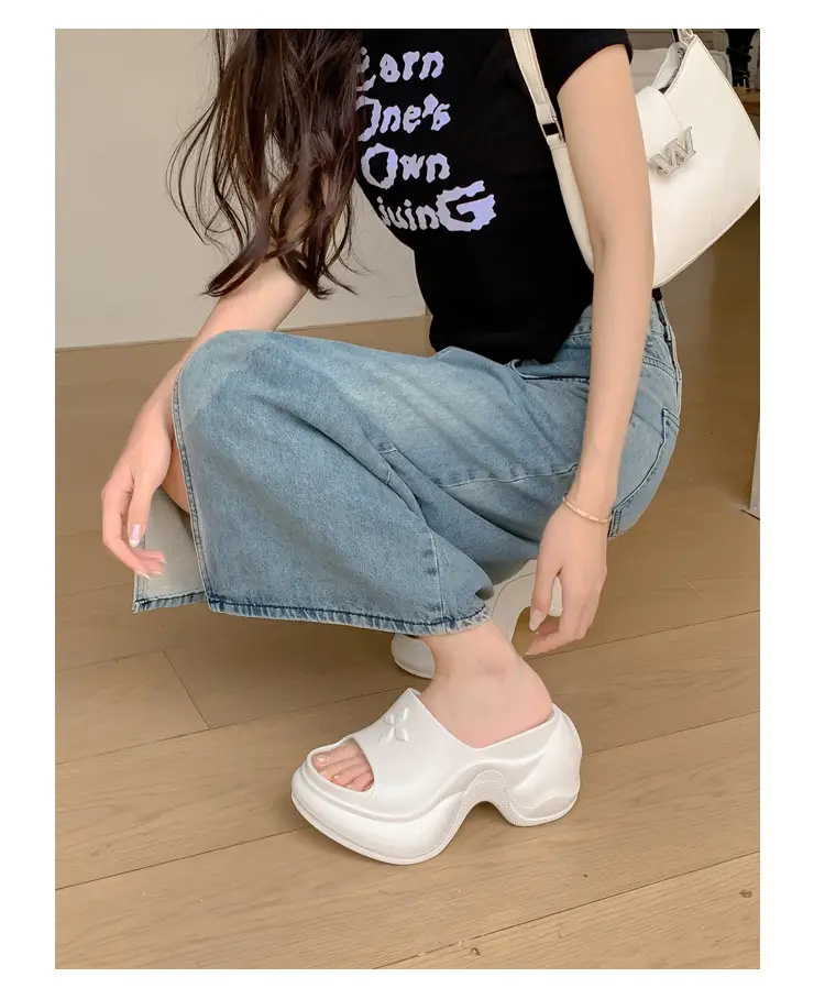 Thick-Soled Slippers for Women, European and American Style, Trendy Eva Soft-Soled, Internet Celebrity Style, High-Heeled, One-Strap Sandals, Cross-Border Comfortable — feature 14