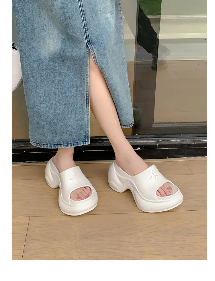 Thick-Soled Slippers for Women, European and American Style, Trendy Eva Soft-Soled, Internet Celebrity Style, High-Heeled, One-Strap Sandals, Cross-Border Comfortable — feature 16
