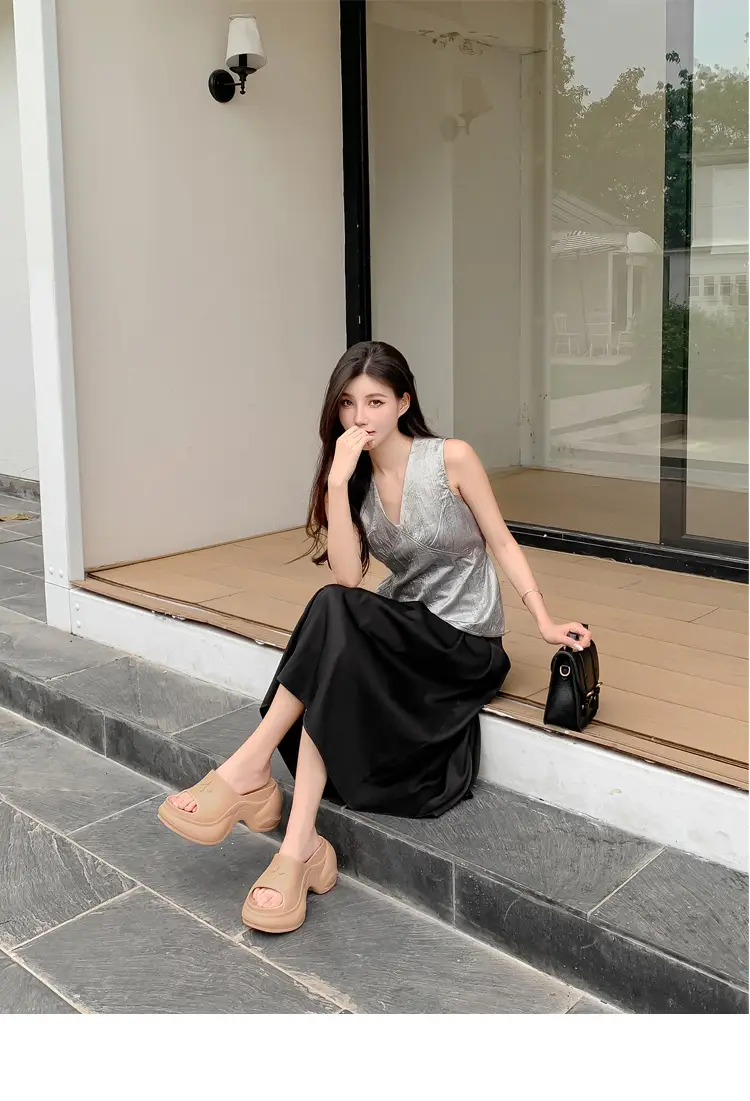 Thick-Soled Slippers for Women, European and American Style, Trendy Eva Soft-Soled, Internet Celebrity Style, High-Heeled, One-Strap Sandals, Cross-Border Comfortable — feature 20