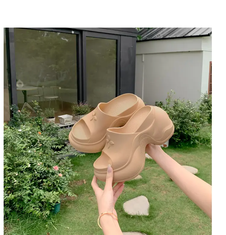 Thick-Soled Slippers for Women, European and American Style, Trendy Eva Soft-Soled, Internet Celebrity Style, High-Heeled, One-Strap Sandals, Cross-Border Comfortable — feature 21