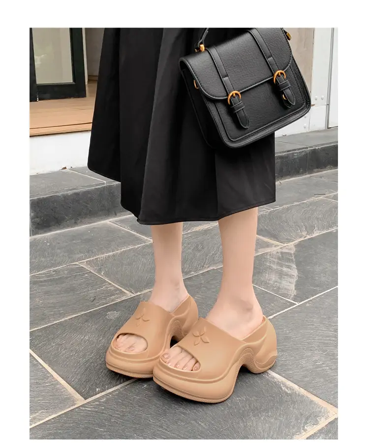 Thick-Soled Slippers for Women, European and American Style, Trendy Eva Soft-Soled, Internet Celebrity Style, High-Heeled, One-Strap Sandals, Cross-Border Comfortable — feature 23