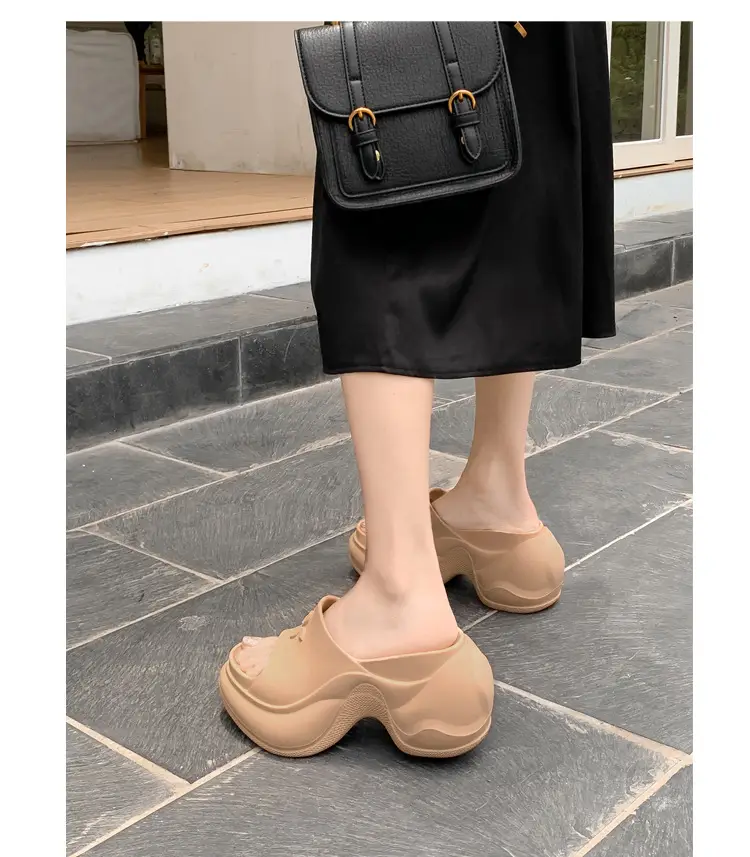 Thick-Soled Slippers for Women, European and American Style, Trendy Eva Soft-Soled, Internet Celebrity Style, High-Heeled, One-Strap Sandals, Cross-Border Comfortable — feature 24