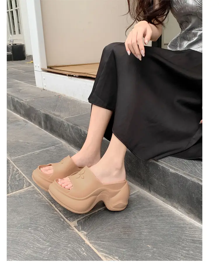 Thick-Soled Slippers for Women, European and American Style, Trendy Eva Soft-Soled, Internet Celebrity Style, High-Heeled, One-Strap Sandals, Cross-Border Comfortable — feature 26