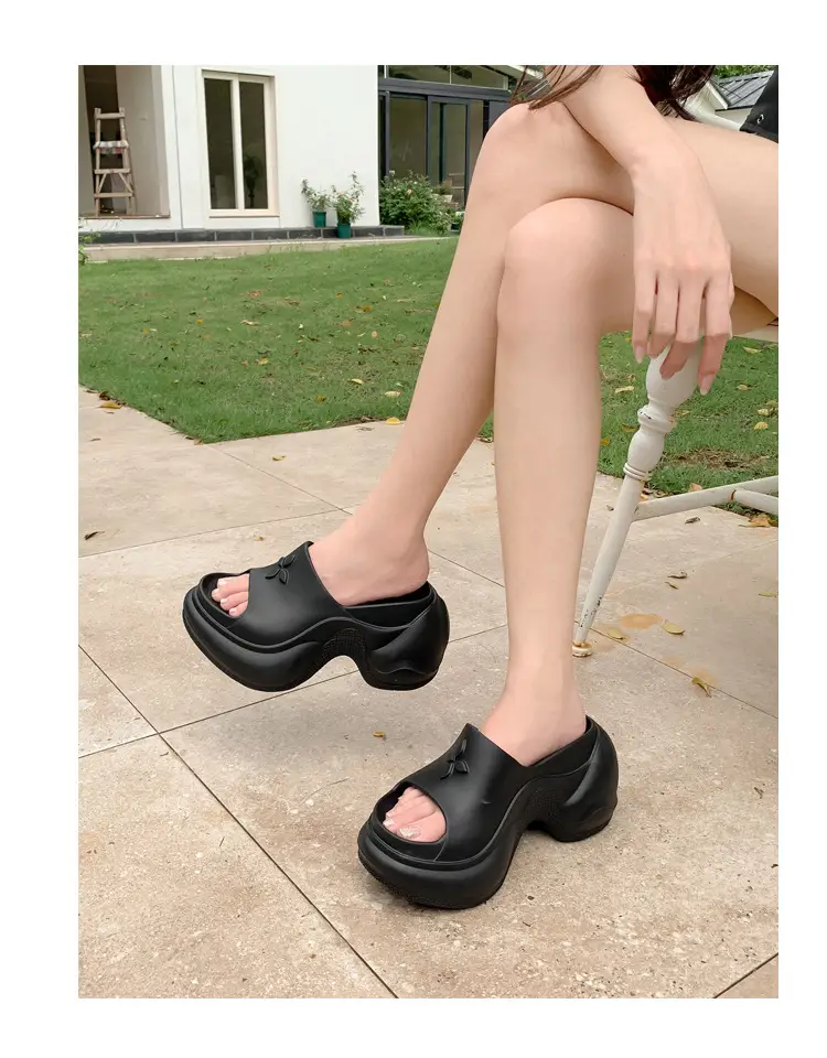 Thick-Soled Slippers for Women, European and American Style, Trendy Eva Soft-Soled, Internet Celebrity Style, High-Heeled, One-Strap Sandals, Cross-Border Comfortable — feature 30