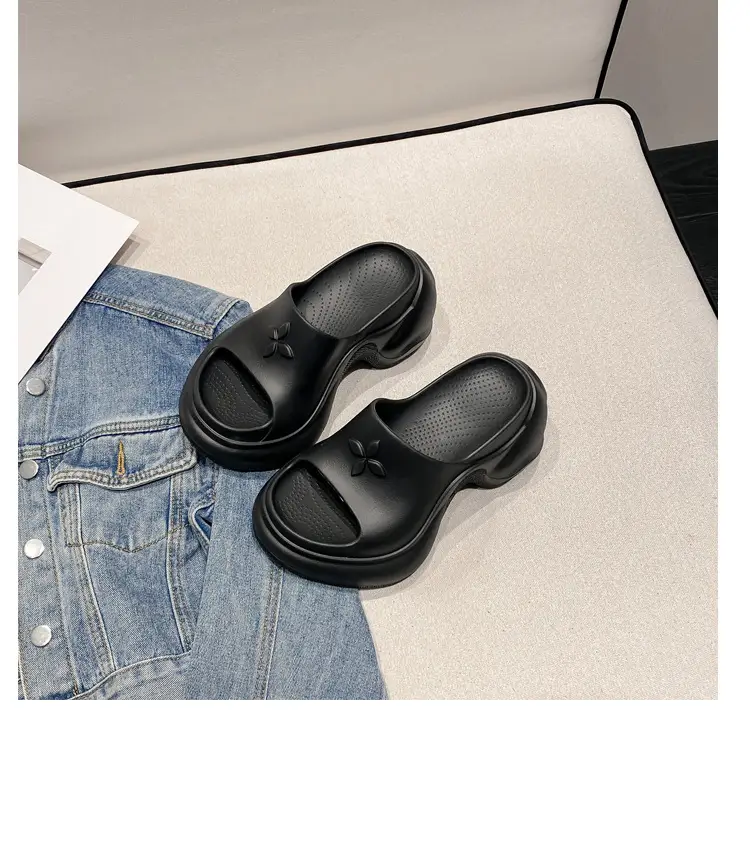 Thick-Soled Slippers for Women, European and American Style, Trendy Eva Soft-Soled, Internet Celebrity Style, High-Heeled, One-Strap Sandals, Cross-Border Comfortable — feature 44