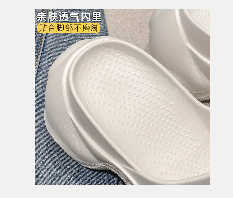 Thick-Soled Slippers for Women, European and American Style, Trendy Eva Soft-Soled, Internet Celebrity Style, High-Heeled, One-Strap Sandals, Cross-Border Comfortable — feature 9