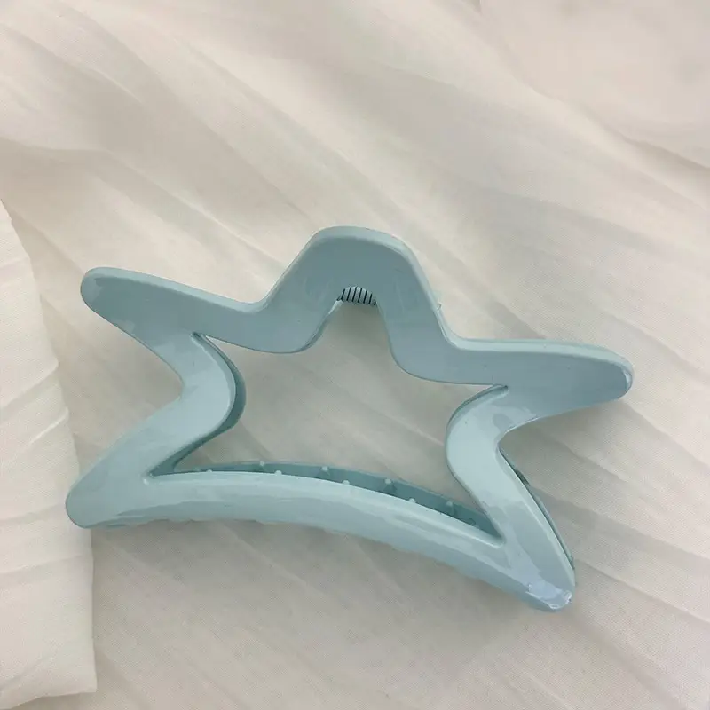 Cream Blue Jelly Starfish Hair Clip Large - Image 7