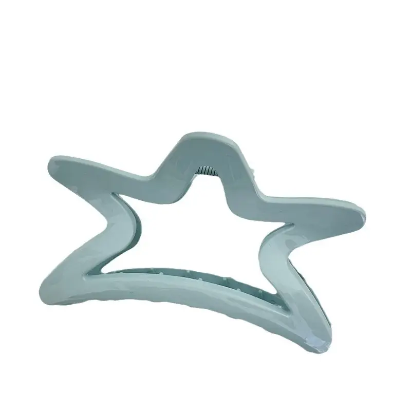 Cream Blue Jelly Starfish Hair Clip Large - Image 9