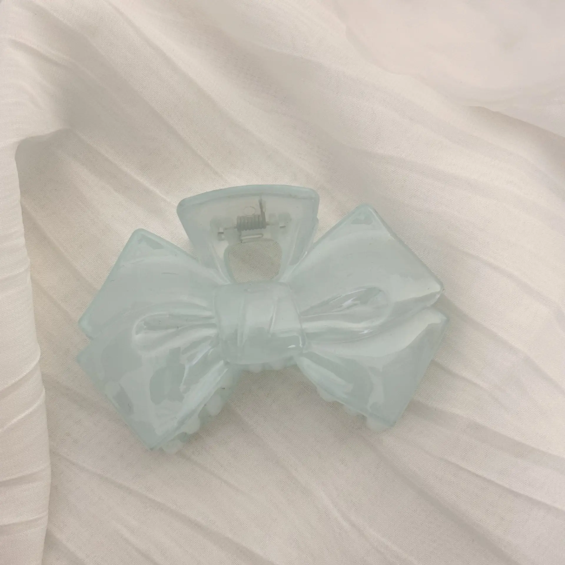 Cream Blue Jelly Starfish Hair Clip Large - Image 3