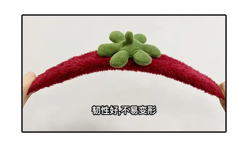 Pink Plush Hair Band for Women Wash Face Makeup Pressure — feature 7