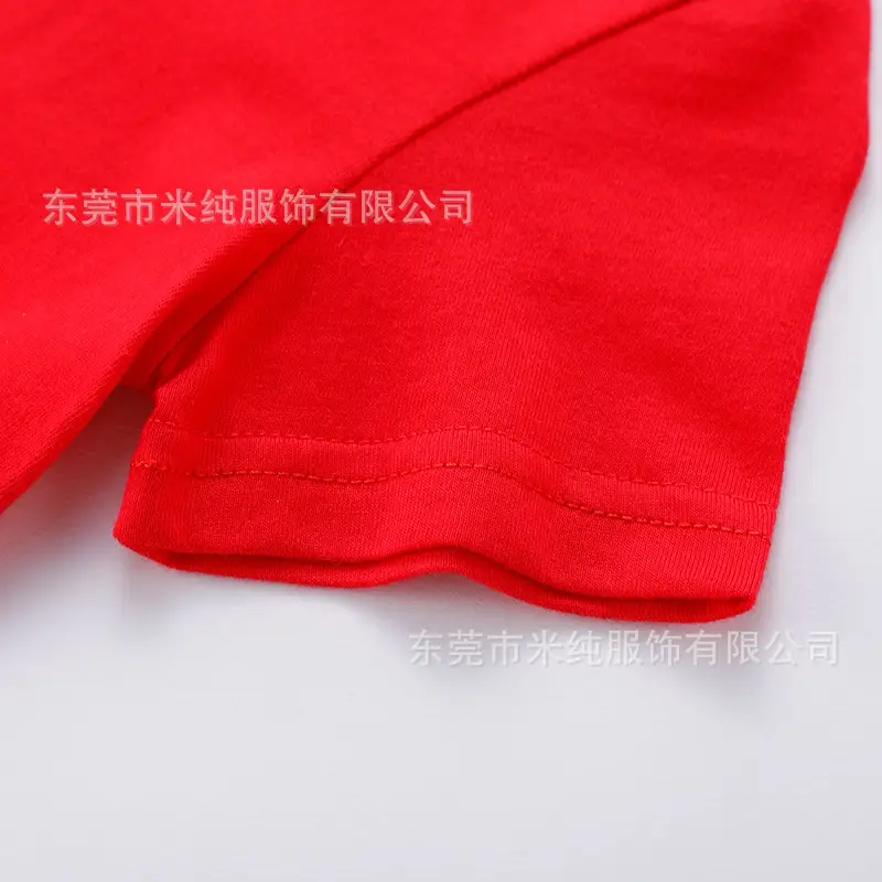 Blue Cotton T-shirt for Kids Boys Girls Loose Summer Top - Image 14