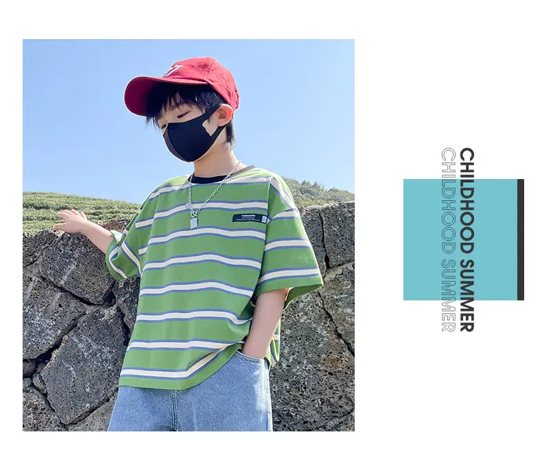 Boys Denim Polo Shirt Summer Suit Medium Large 2024 — feature 17