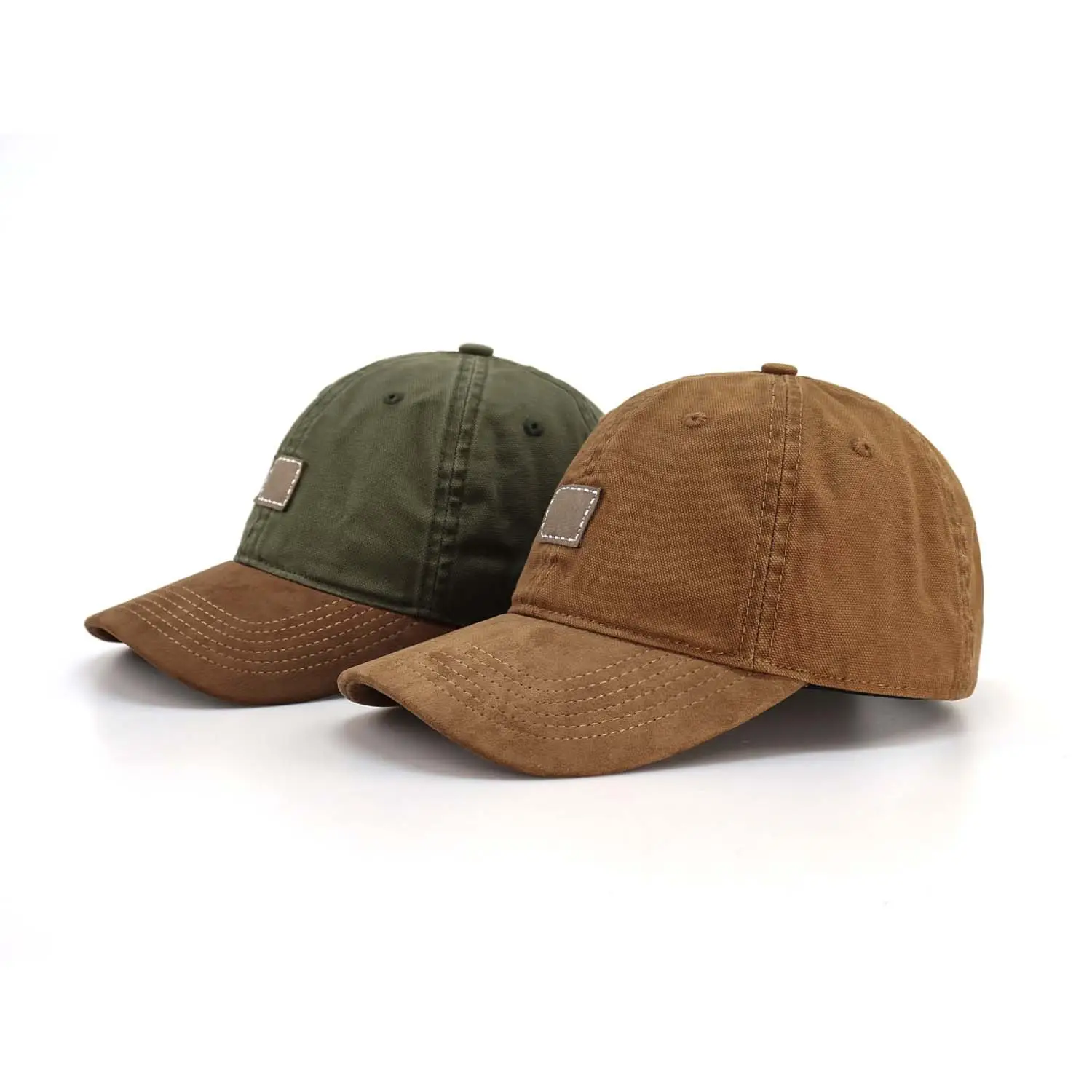 Green Leather Baseball Cap for Men Women Summer - Image 5