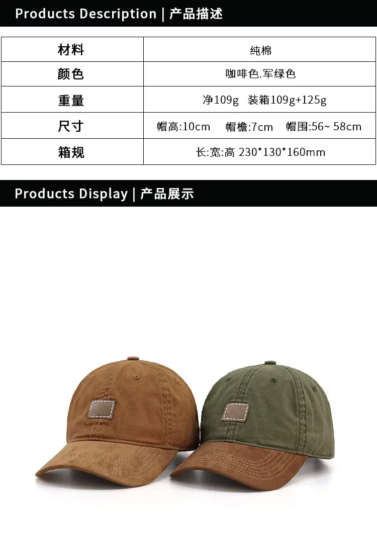Green Leather Baseball Cap for Men Women Summer — feature 2