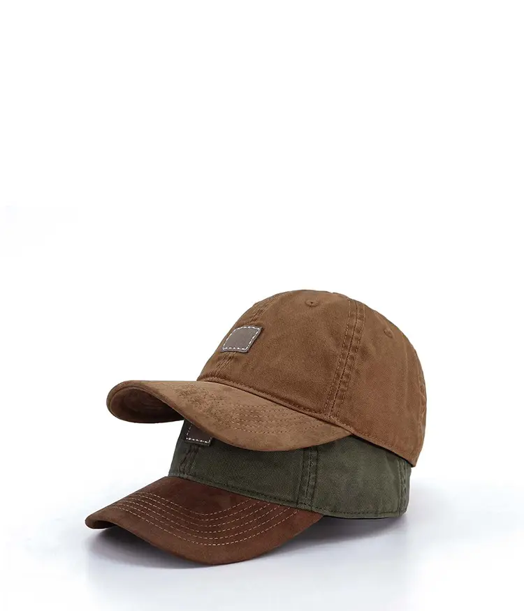 Green Leather Baseball Cap for Men Women Summer — feature 3