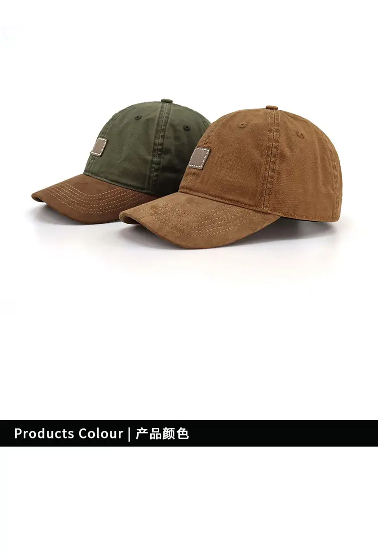 Green Leather Baseball Cap for Men Women Summer — feature 5