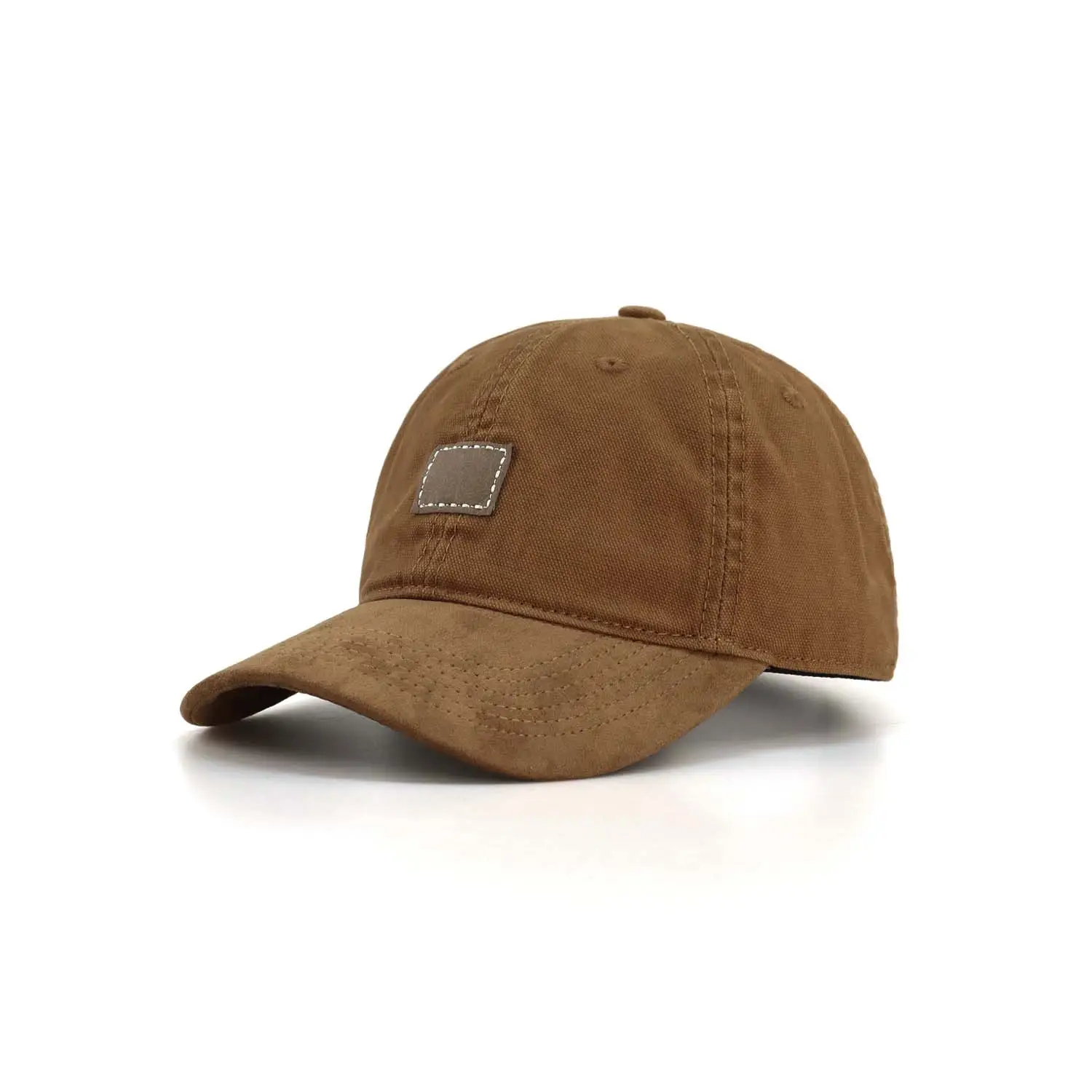 Green Leather Baseball Cap for Men Women Summer - Image 2