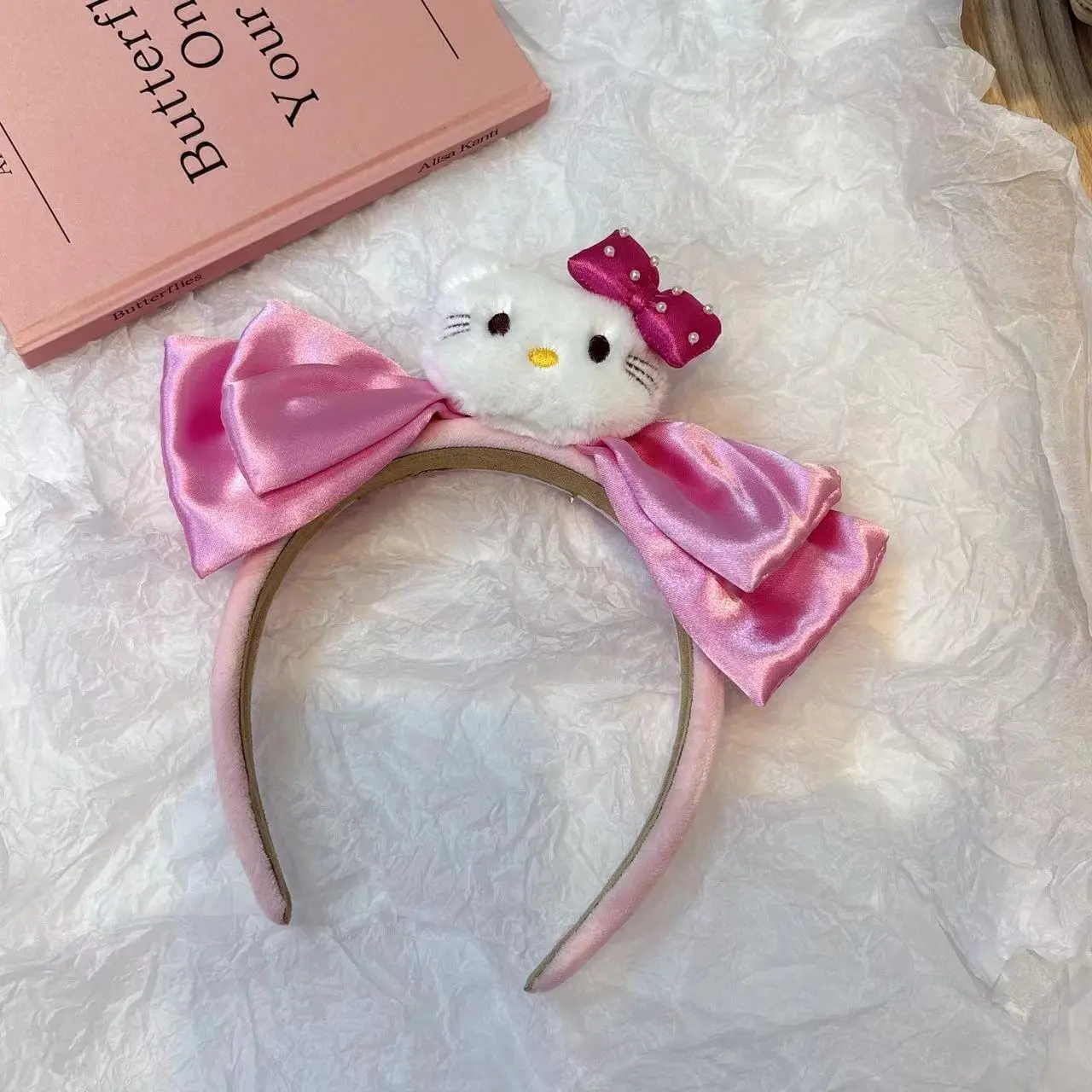 KT Bow Headband Women Cute Cartoon Hair Stamp 2024
