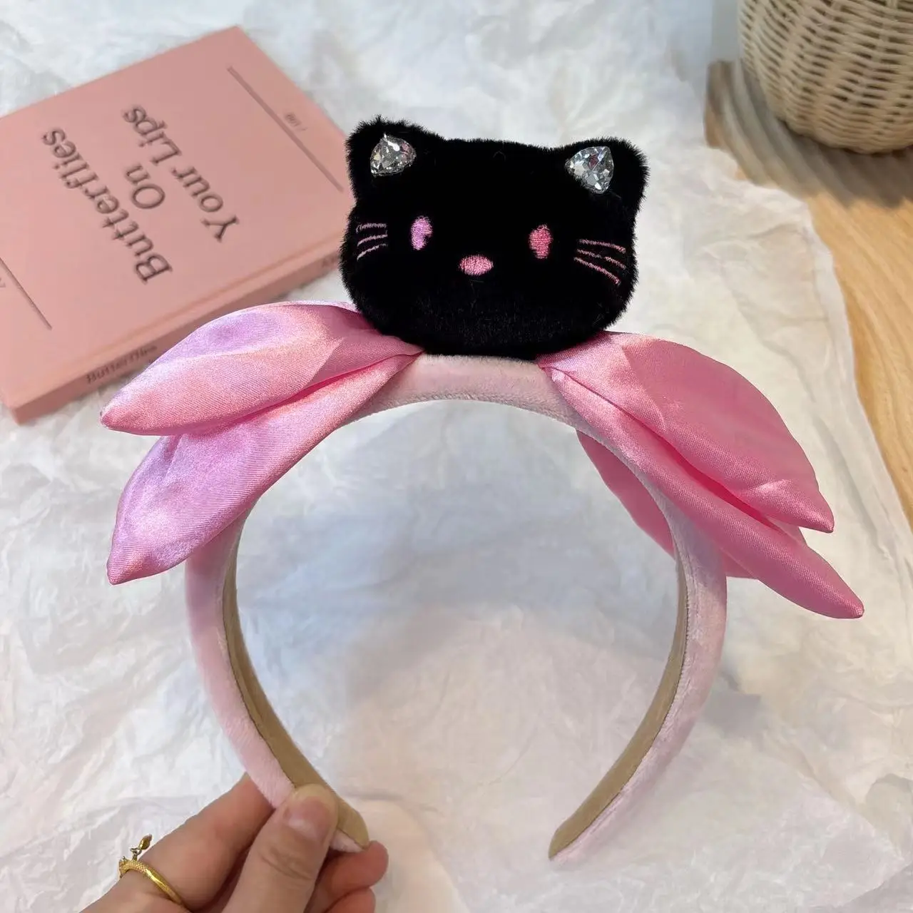 Triangle Diamond-Black KT Powder Hair Hoop