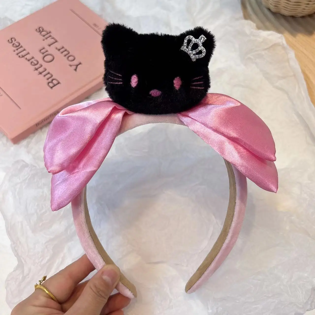 Crown-black KT powder headband