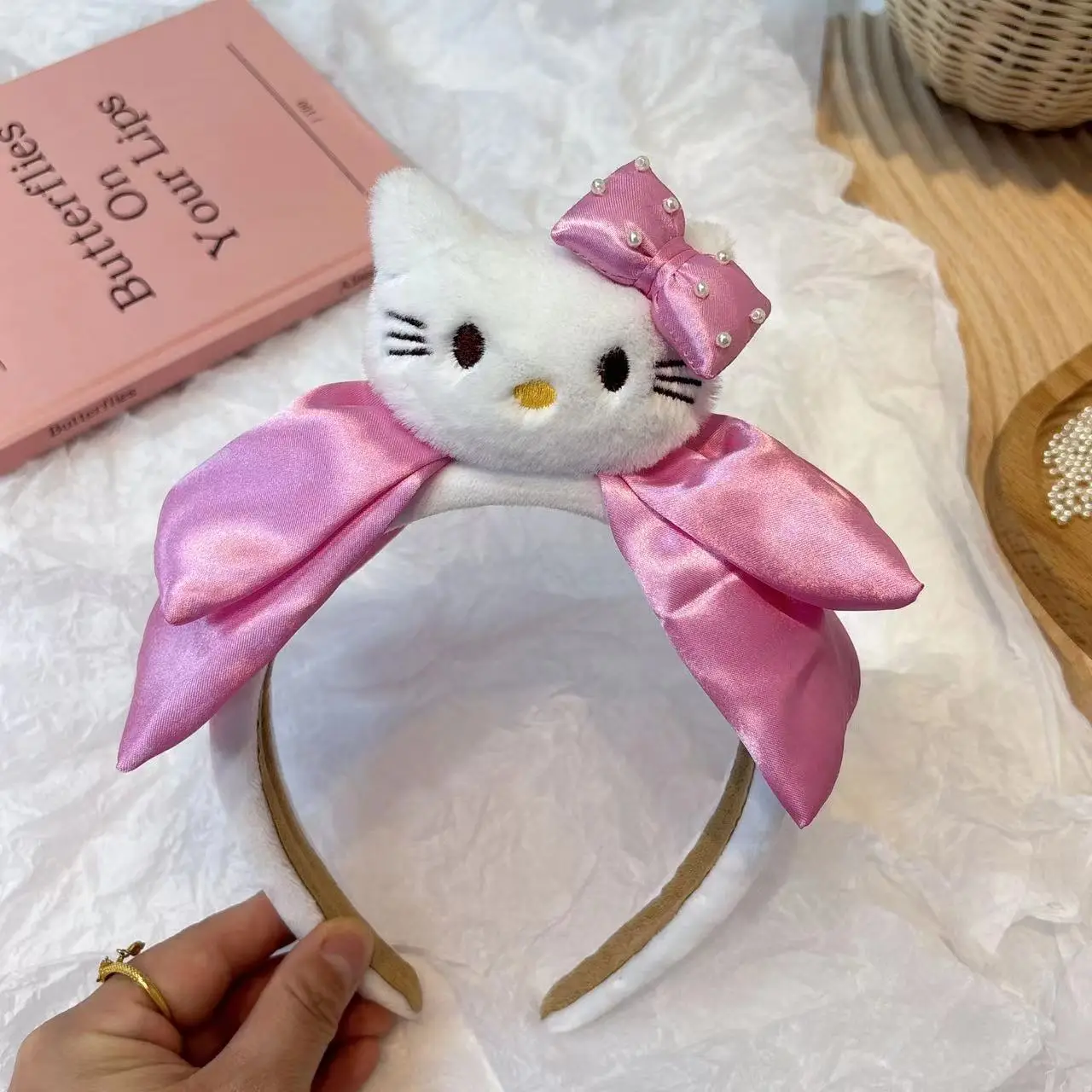 KT Bow Headband Women Cute Cartoon Hair Stamp 2024