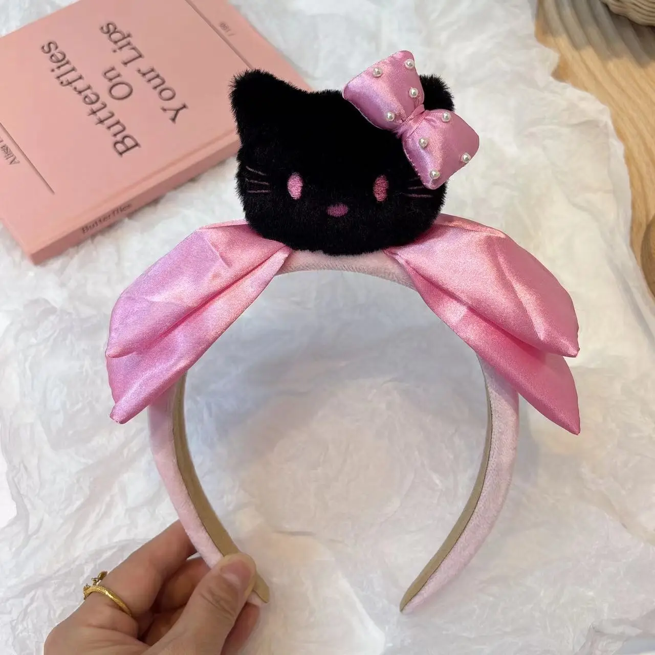 KT Bow Headband Women Cute Cartoon Hair Stamp 2024