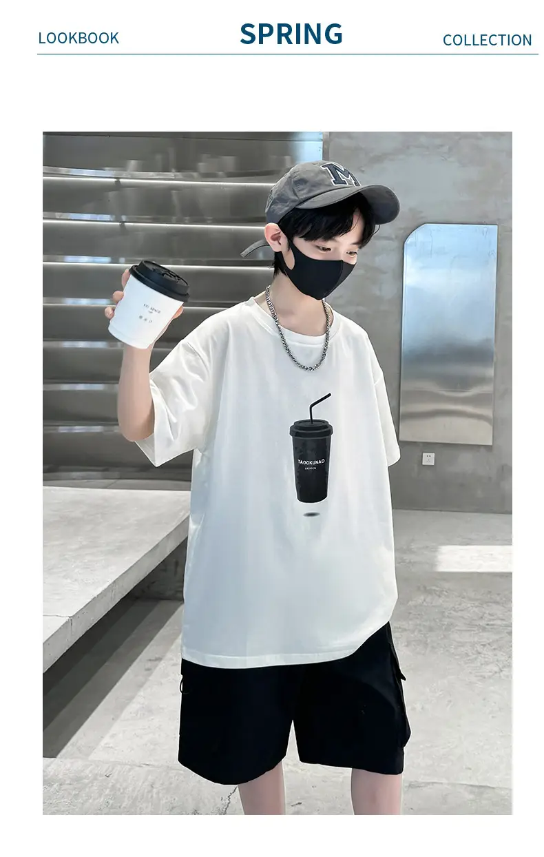 Cool Cartoon Print Short Sleeve T-Shirt for Boys — feature 17