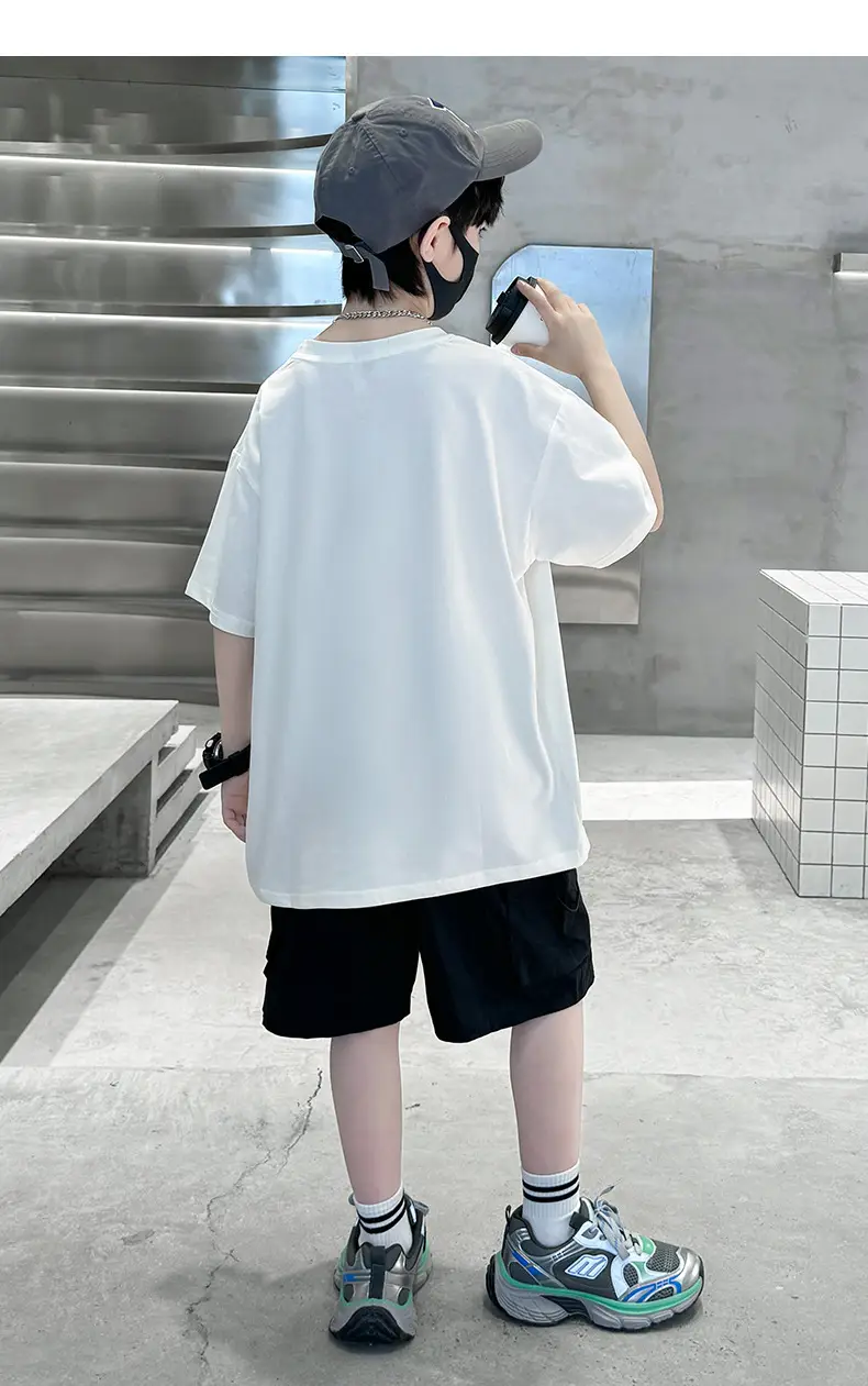 Cool Cartoon Print Short Sleeve T-Shirt for Boys — feature 18