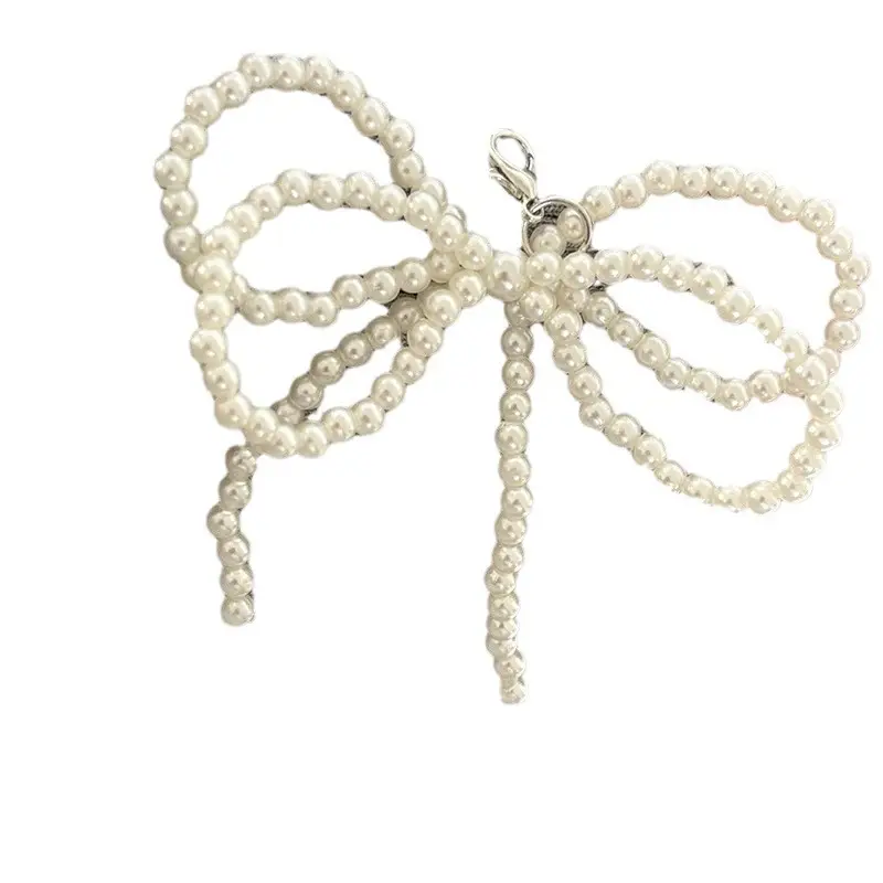 Pearl Bow Necklace for Women Elegant Hair Accessory - Image 7