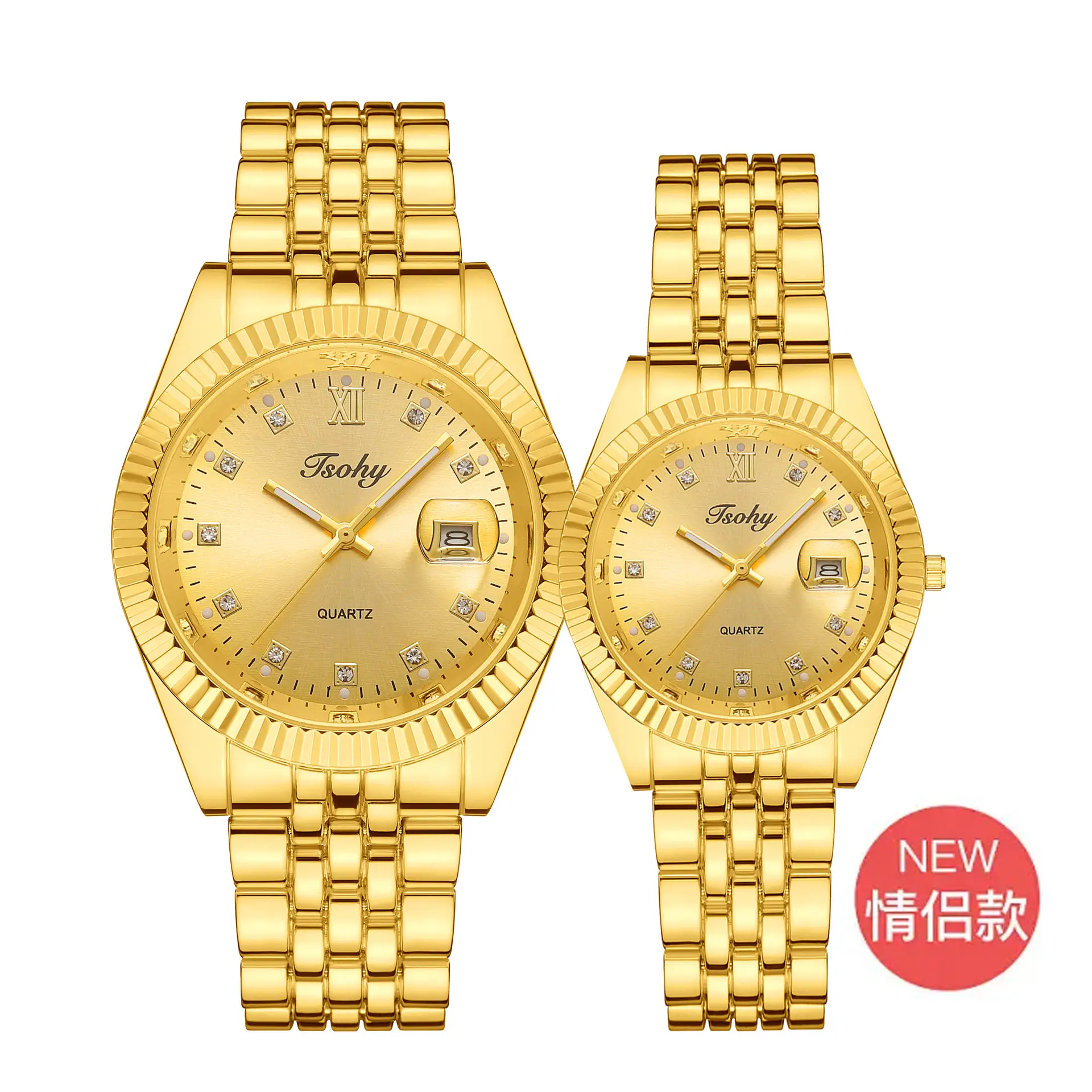 Fashion Gold Silver Quartz Women's Watch - Image 5