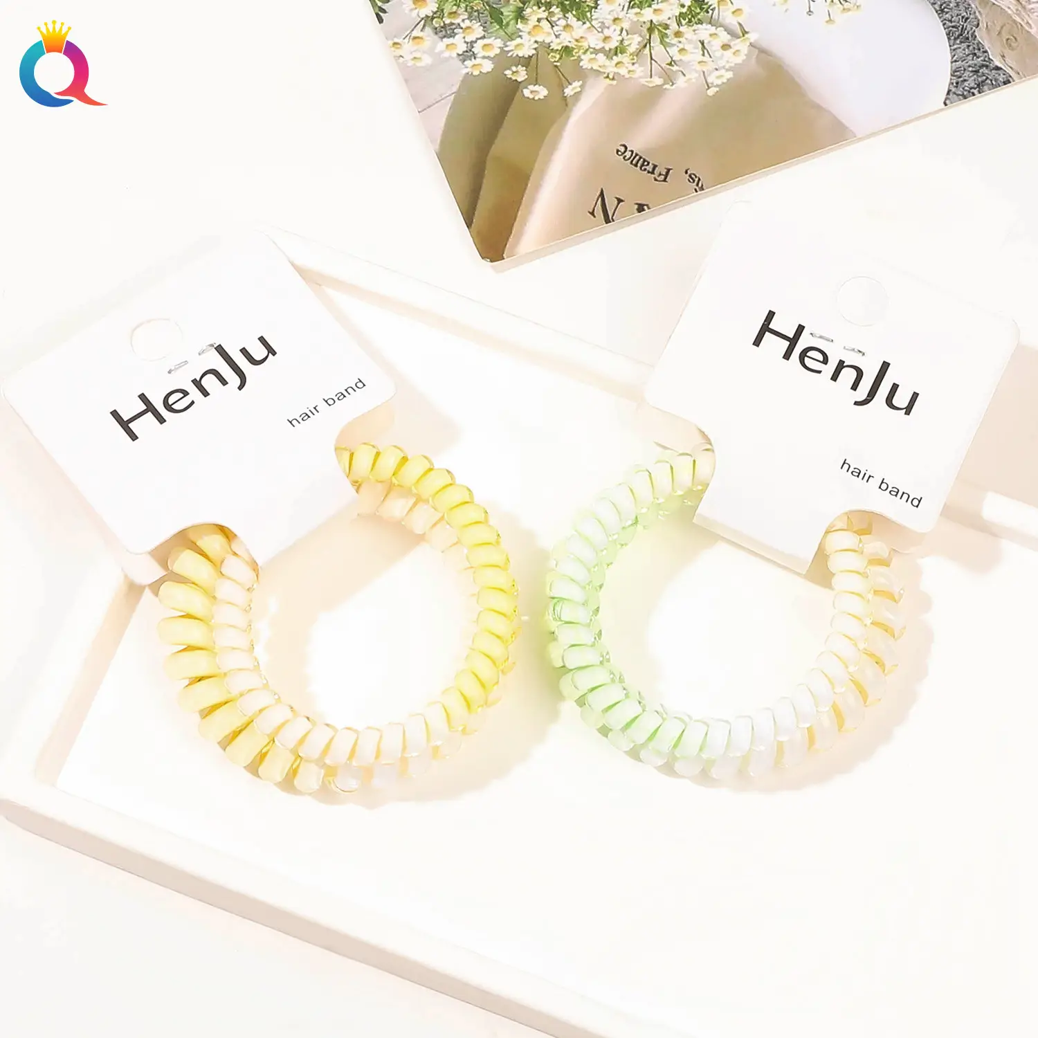 Qiyue Hair Ring Gradient Color Ponytail Rope Set — feature 21