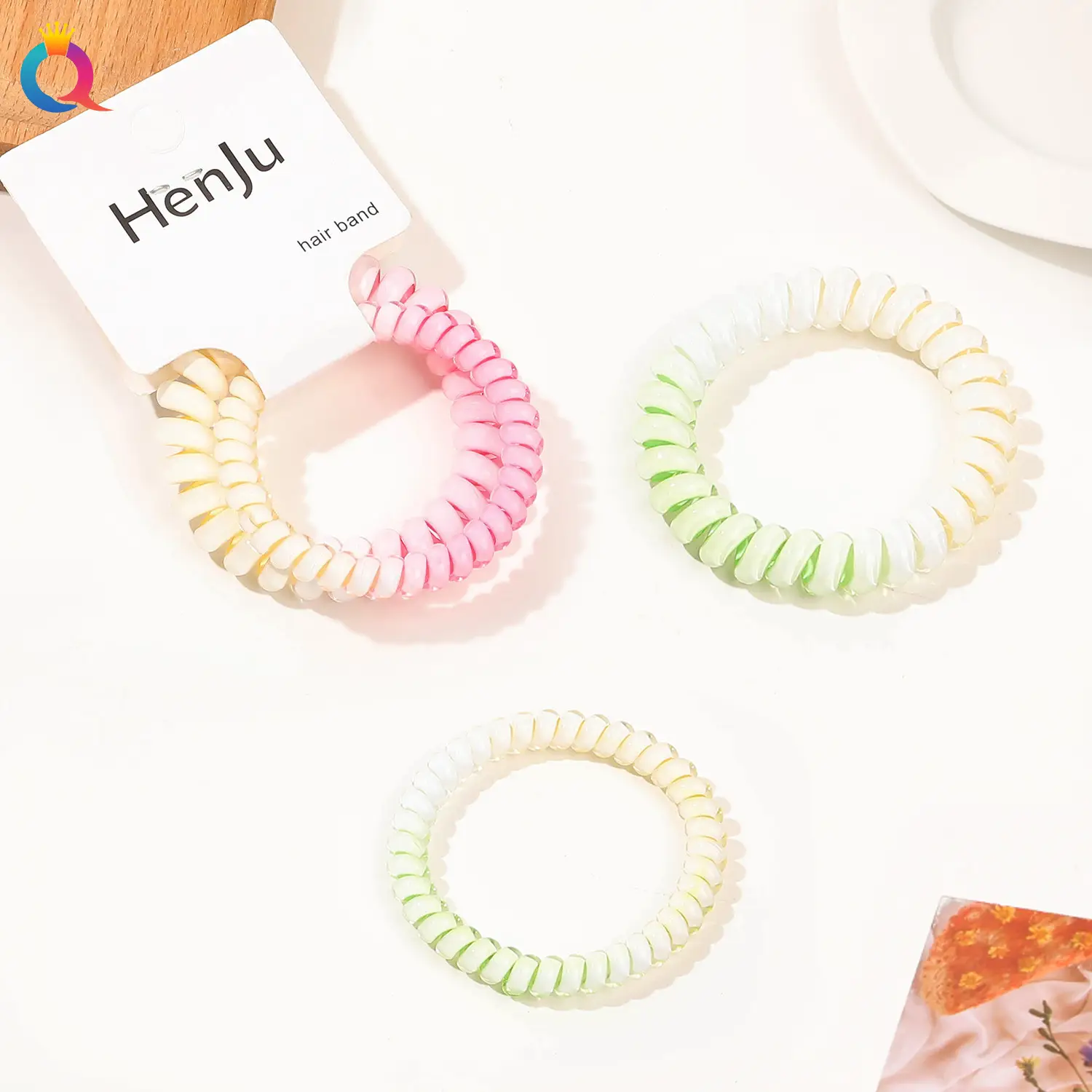 Qiyue Hair Ring Gradient Color Ponytail Rope Set — feature 22
