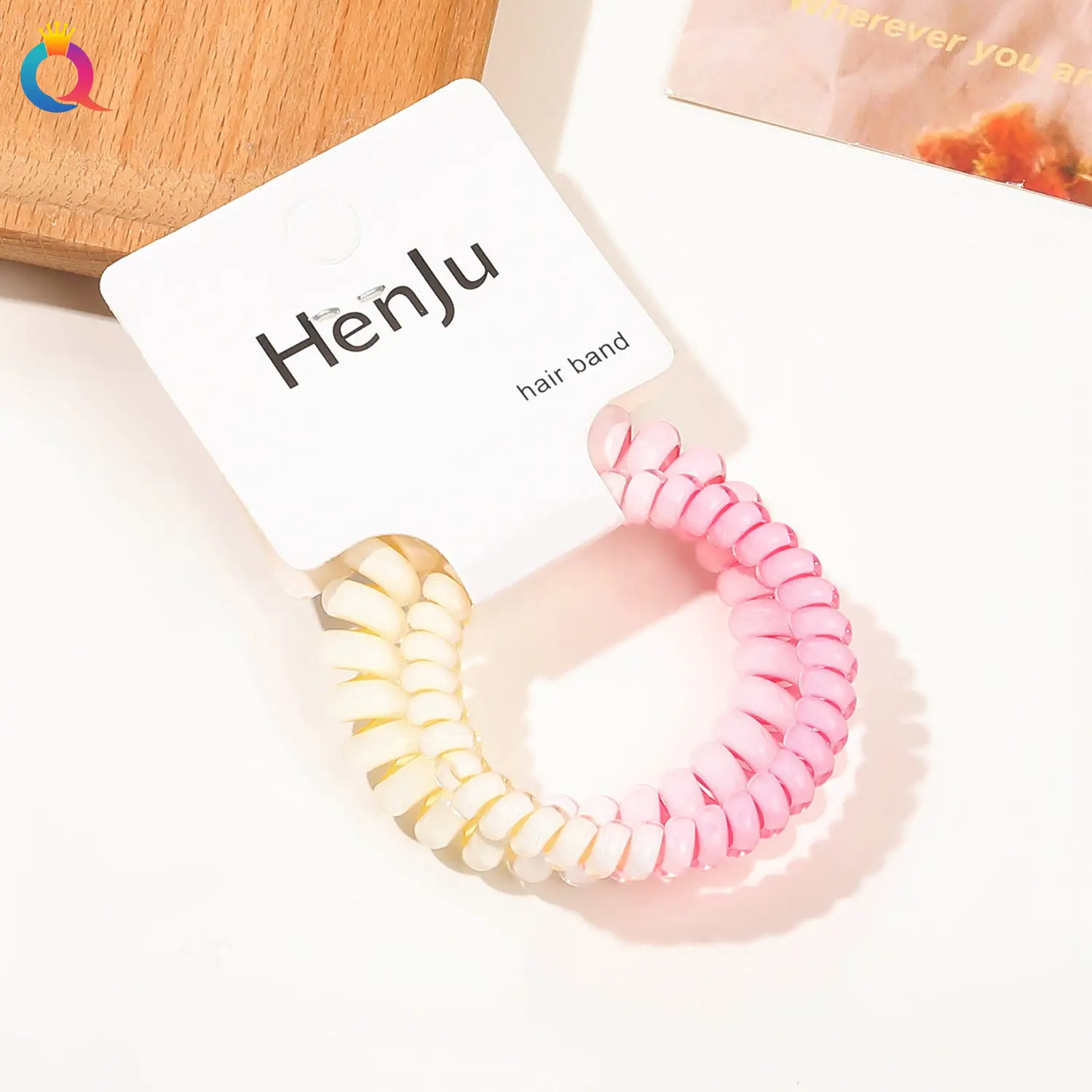 Qiyue Hair Ring Gradient Color Ponytail Rope Set — feature 25