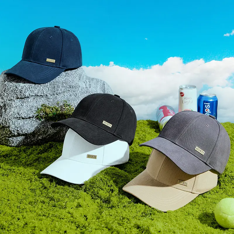 2025 Spring Sun Hat Cotton Brushed Large Black - Image 6