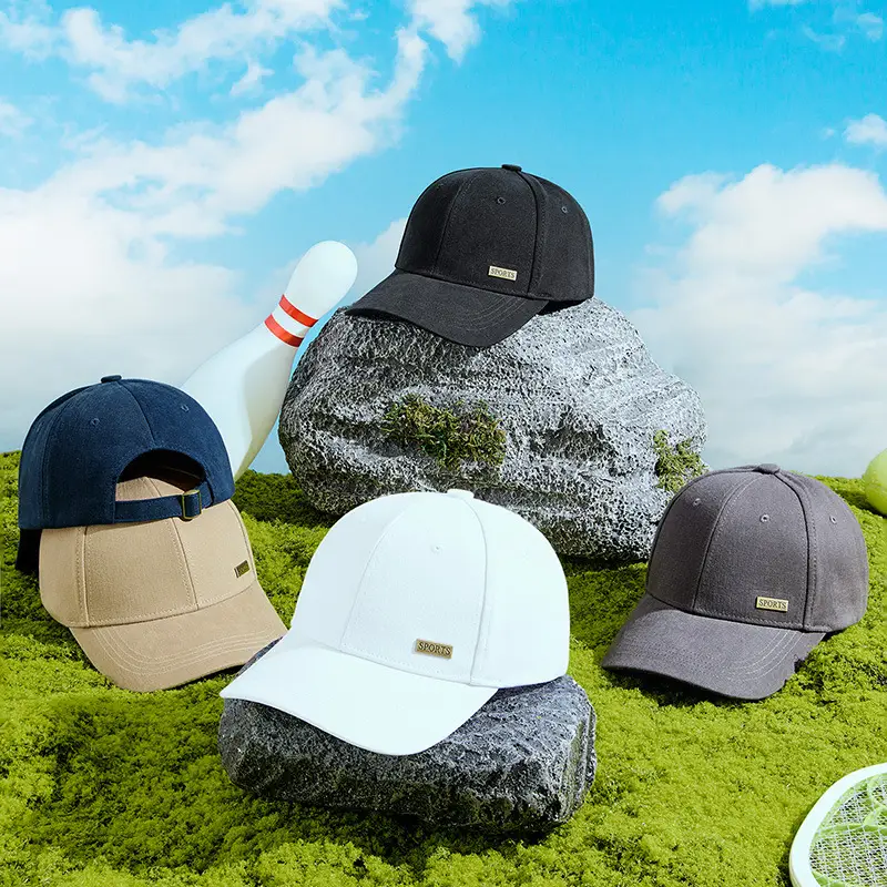 2025 Spring Sun Hat Cotton Brushed Large Black - Image 7