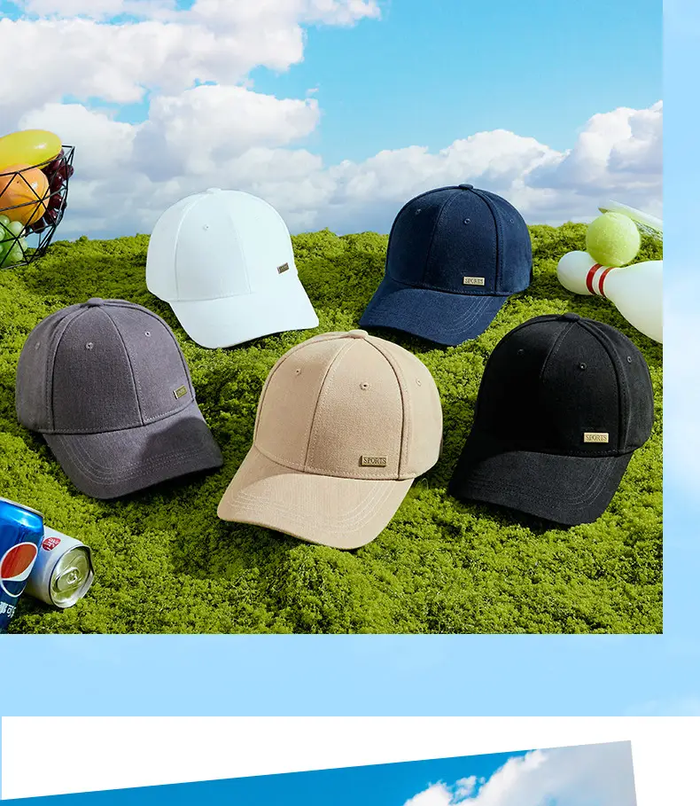 2025 Spring Sun Hat Cotton Brushed Large Black — feature 17