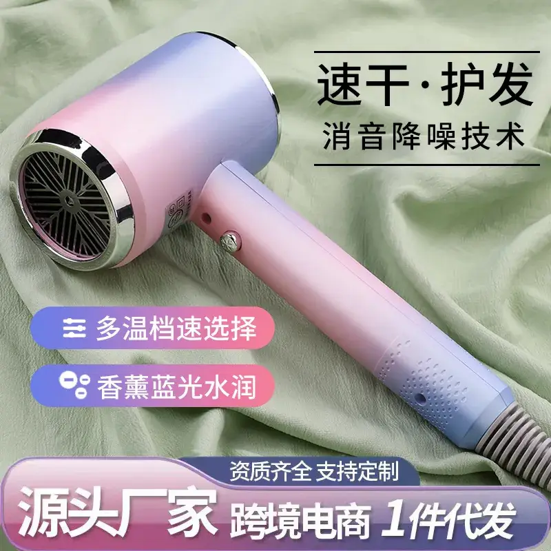 Blue Light Negative Ion Hair Dryer Quick Cold Warm Switch