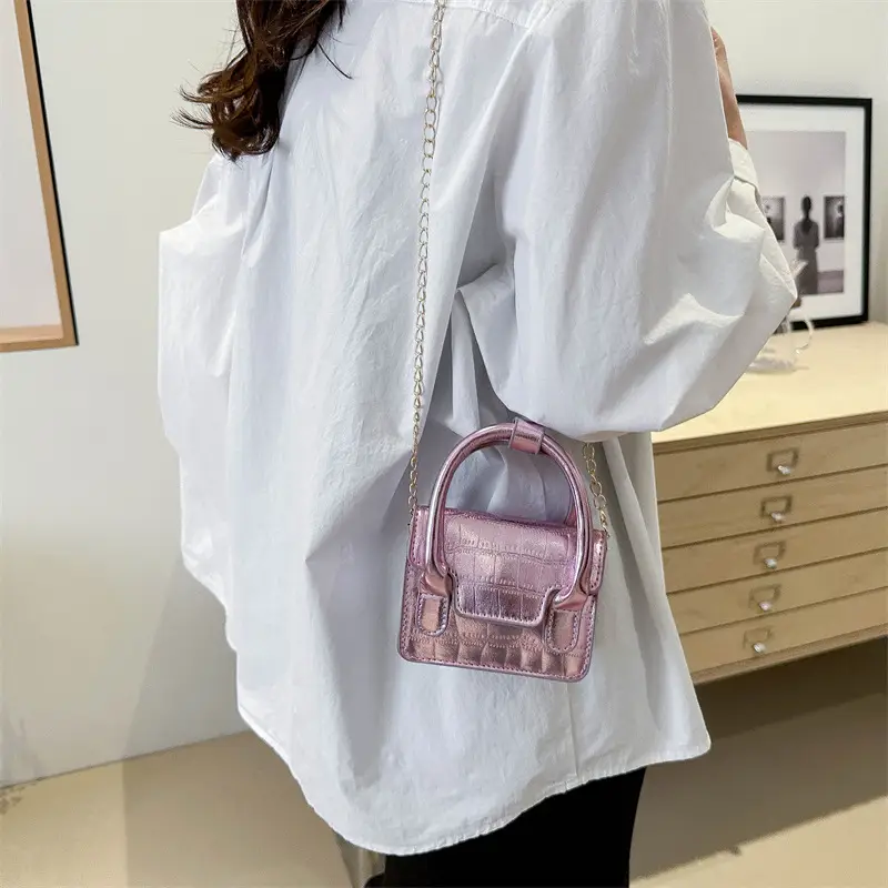 Pink Korean Style Crossbody Bag for Women - Image 8