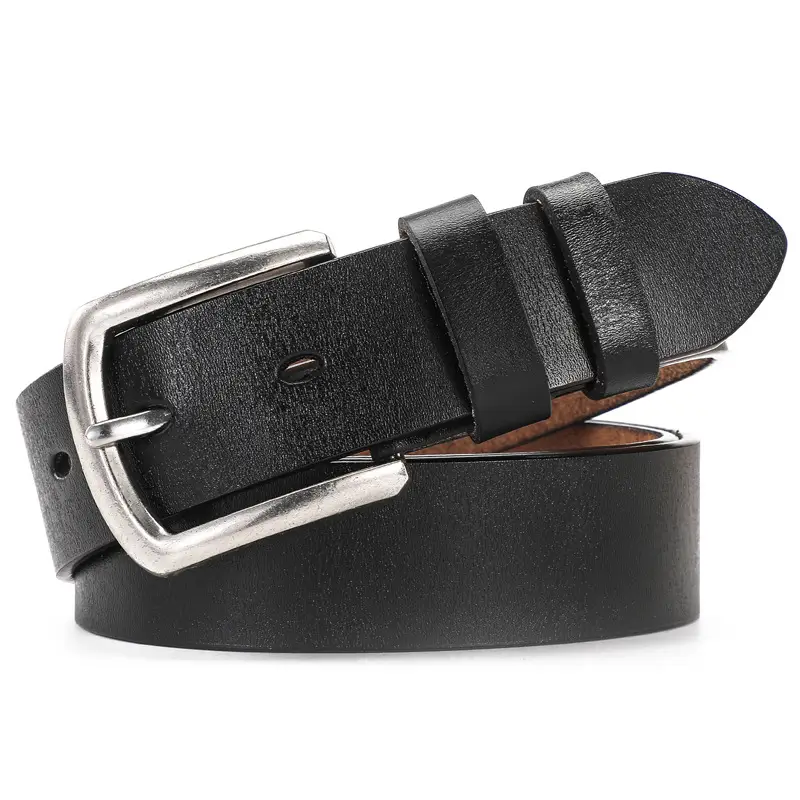 New Men's Antique Leather Buckle Belt Foreign Trade — feature 12
