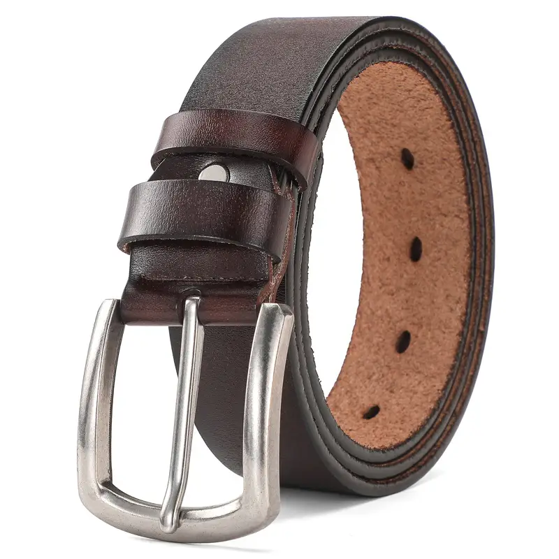 New Men's Antique Leather Buckle Belt Foreign Trade — feature 15