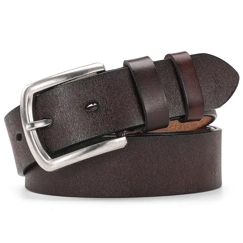 New Men's Antique Leather Buckle Belt Foreign Trade — feature 16