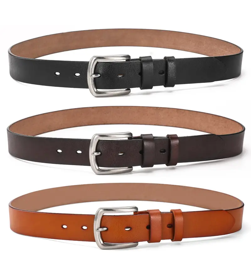 New Men's Antique Leather Buckle Belt Foreign Trade — feature 9