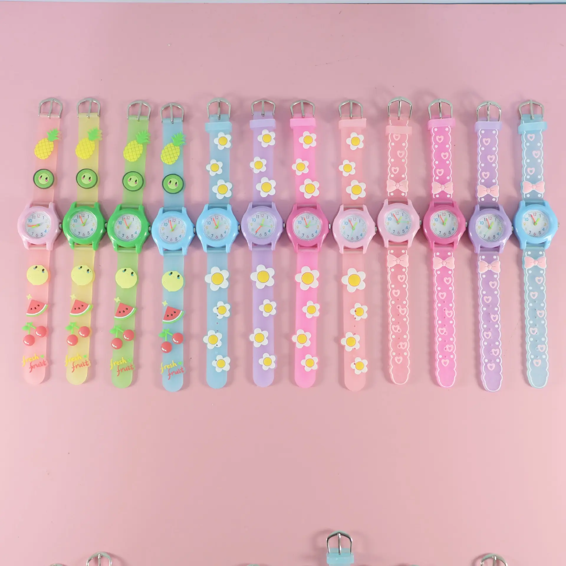 Kids Floral Quartz Watch Blue Water Resistant — feature 3