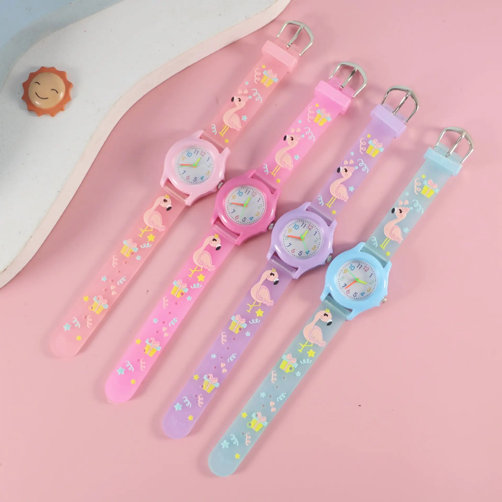 Kids Floral Quartz Watch Blue Water Resistant — feature 9